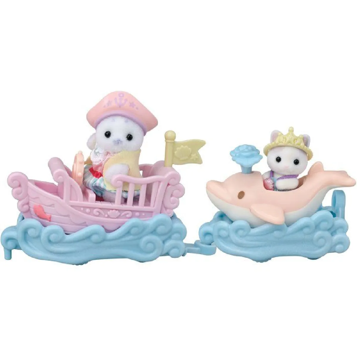 Mini figurines SYLVANIAN FAMILIES Le petit train de la mer Dès - vue 3