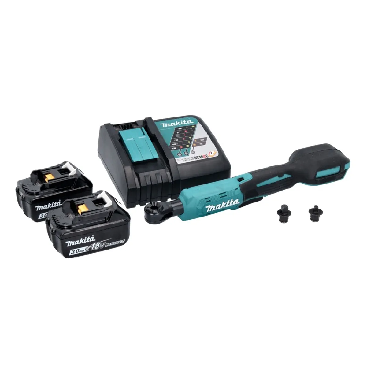 Makita DWR 180 RF Visseuse à cliquet sans fil 18 V 47 5 Nm 14'' 38'' + 2x batterie 3 0 Ah + chargeur