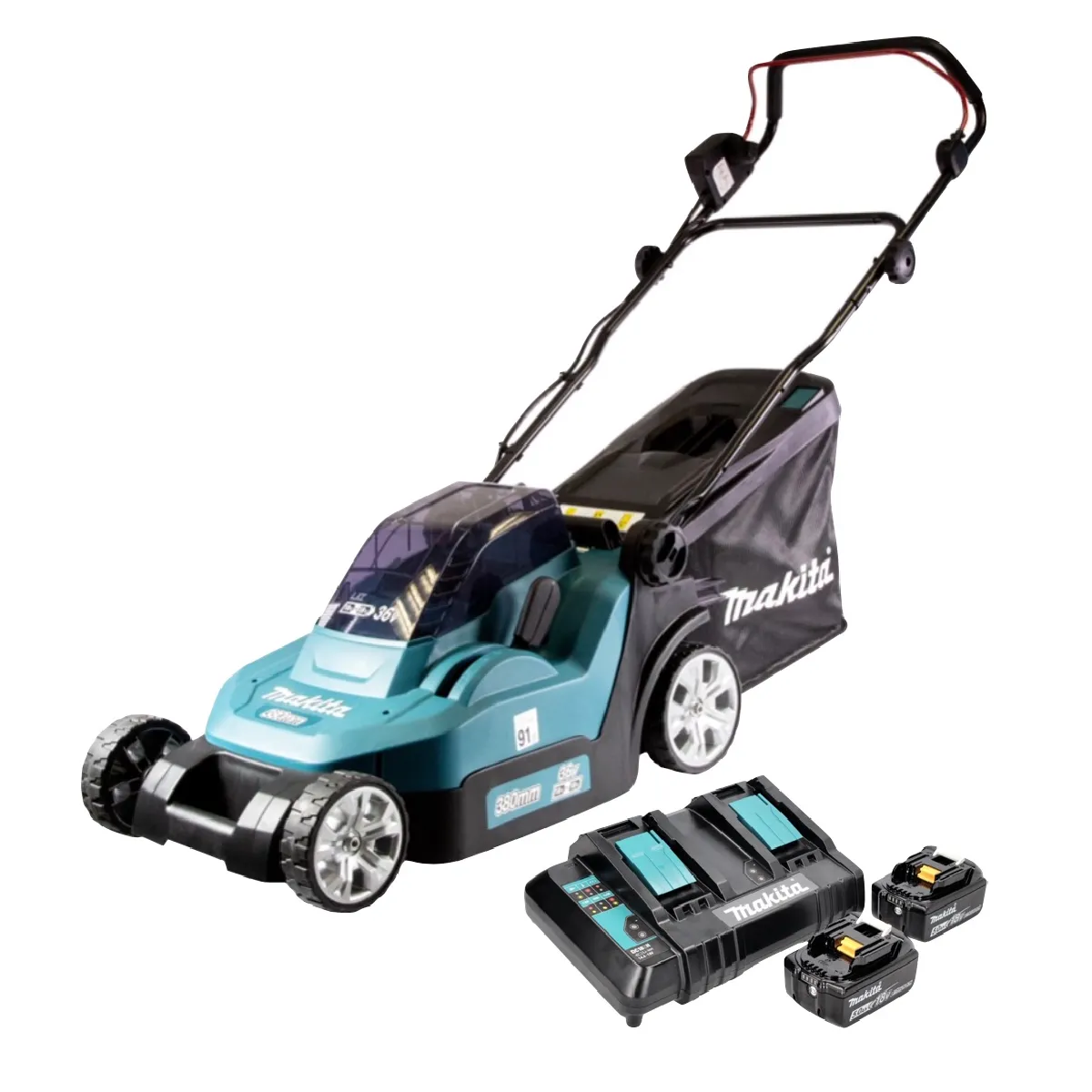 Tondeuse À Gazon Sans Fil Makita DLM 382 – 36V, Largeur 38 cm - vue 2