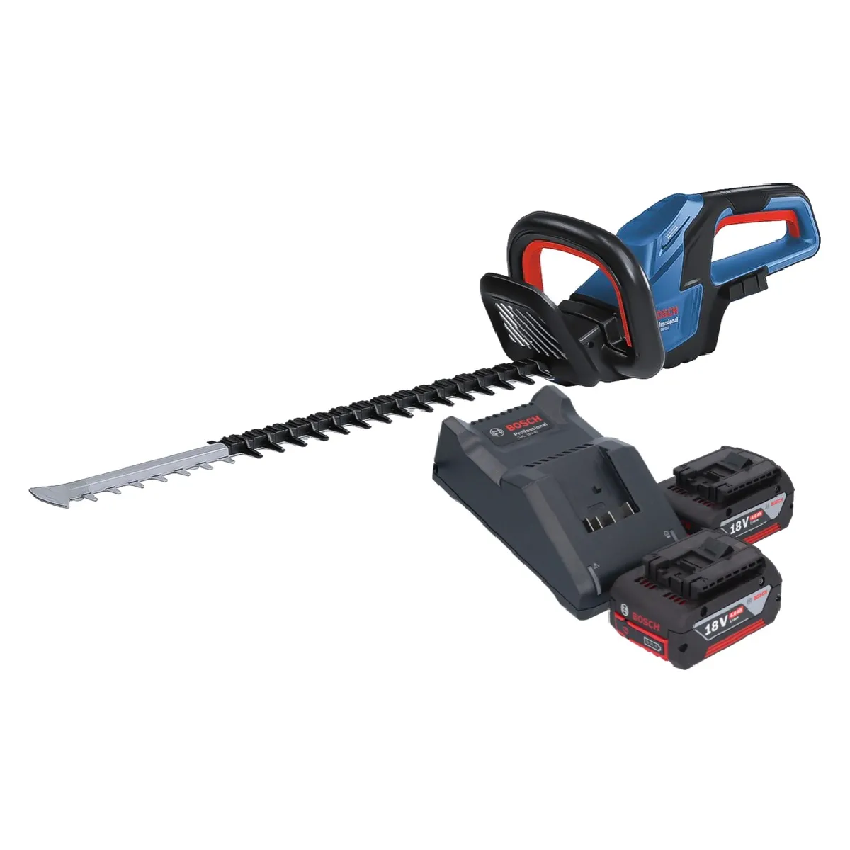 Bosch GHE 18V 60 Professional Taille haies sans fil 18 V 60 cm Brushless + 2x batterie 5 0 Ah + chargeur