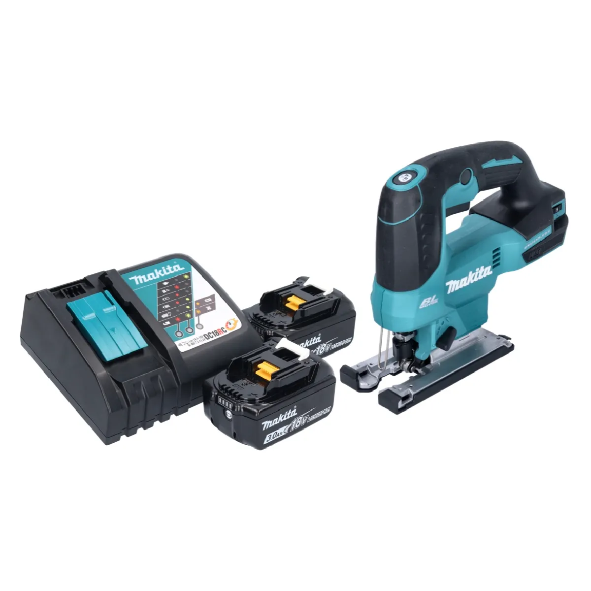Makita DJV 184 RF Scie sauteuse sans fil 18V Brushless + 2x Batteries 30Ah + Chargeur - vue 2