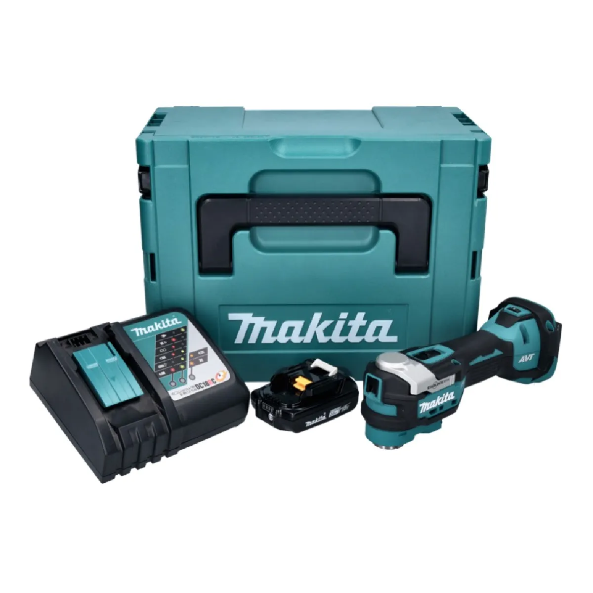Makita DFS 250 RA1J Visseuse à cloison sèche sans fil 18 V Brushless + 1x Batterie 2,0 Ah + Chargeur + Makpac - vue 3