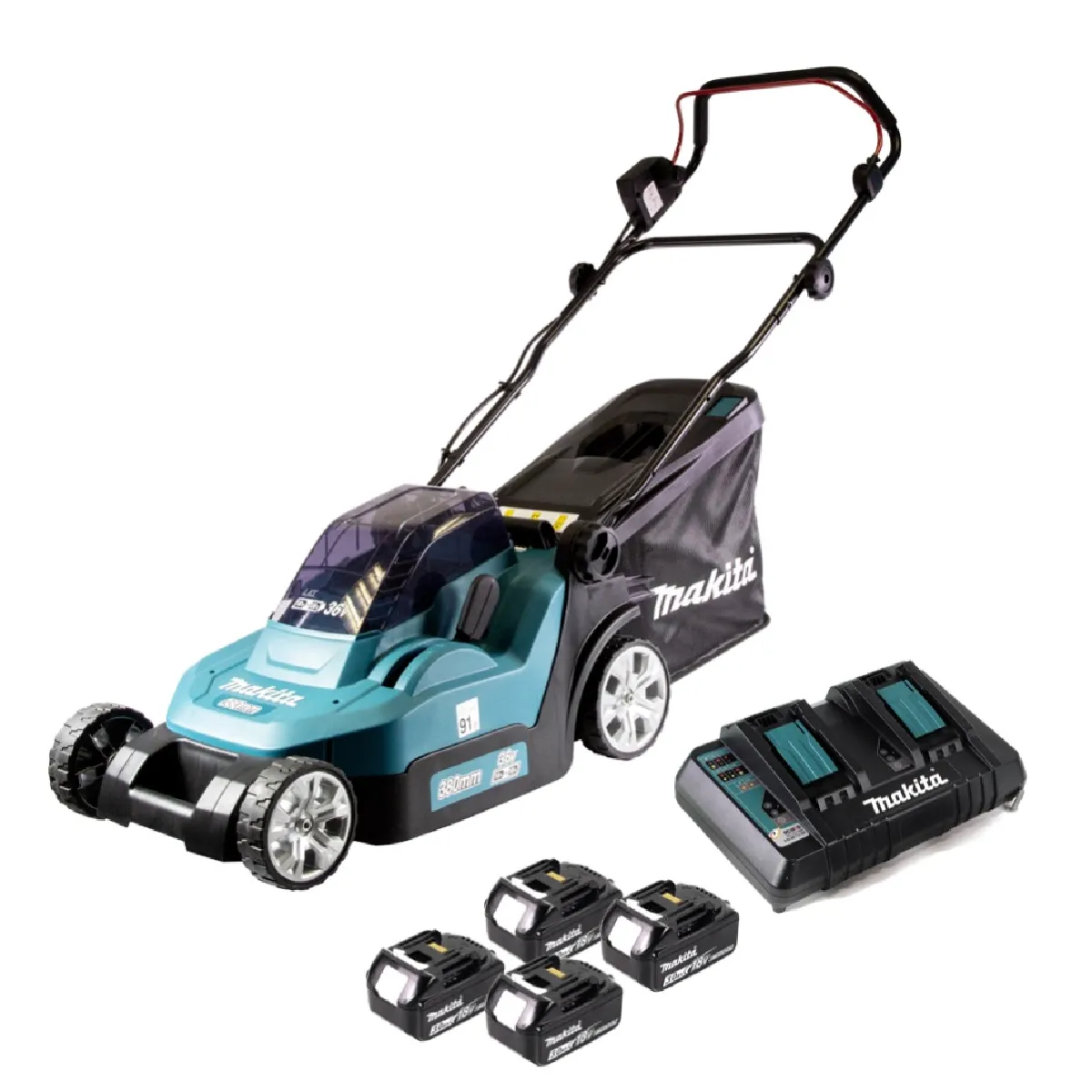 Tondeuse À Gazon Sans Fil Makita DLM 382 – 36V, Largeur 38 cm - vue 6