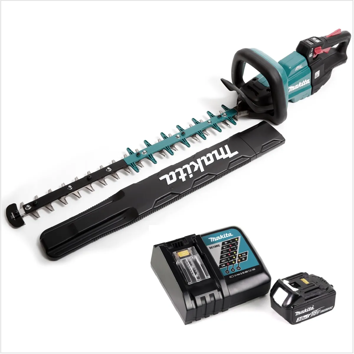 Makita DUH 601 RT1 Taille haies sans fil 18V 60cm Brushless + 1x batterie 5 0Ah + chargeur - vue 3