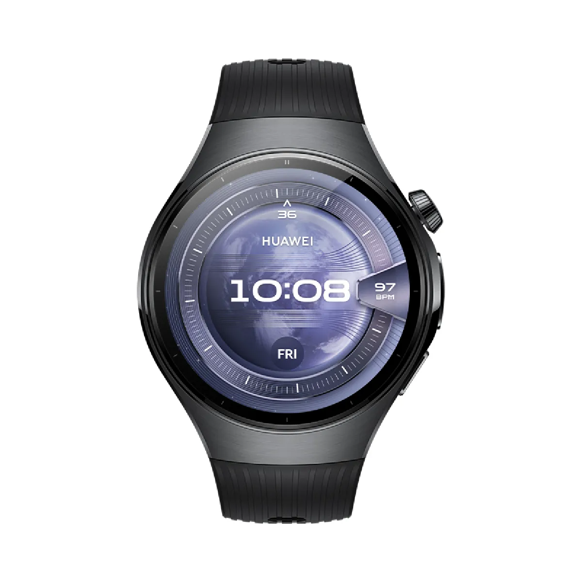 Huawei WATCH 5 3,81 cm (1.5) AMOLED 46 mm Numérique 466 x 466 pixels Écran tactile Noir Wifi GPS (satellite)