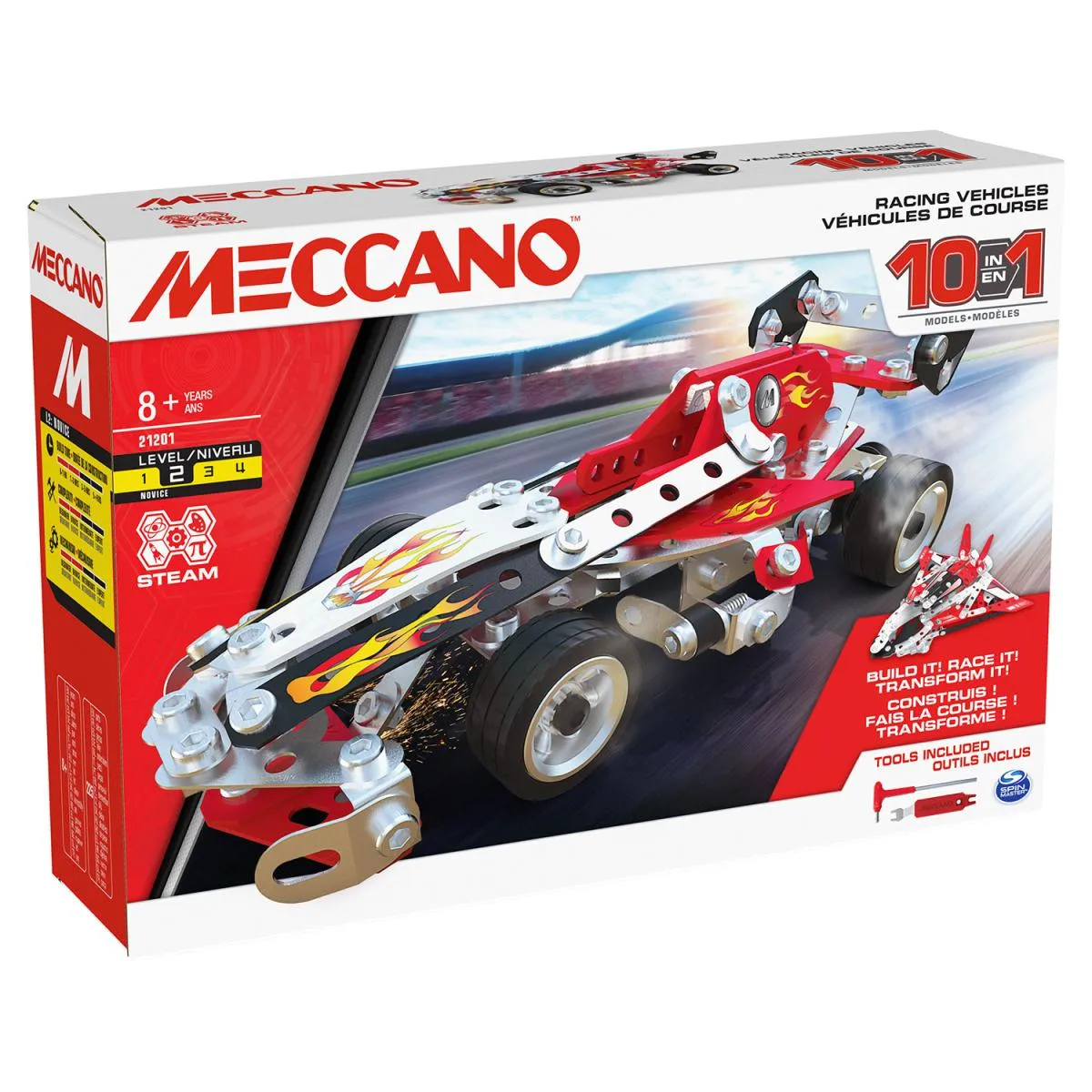Meccano V&eacute;hicules de course 10 en 1