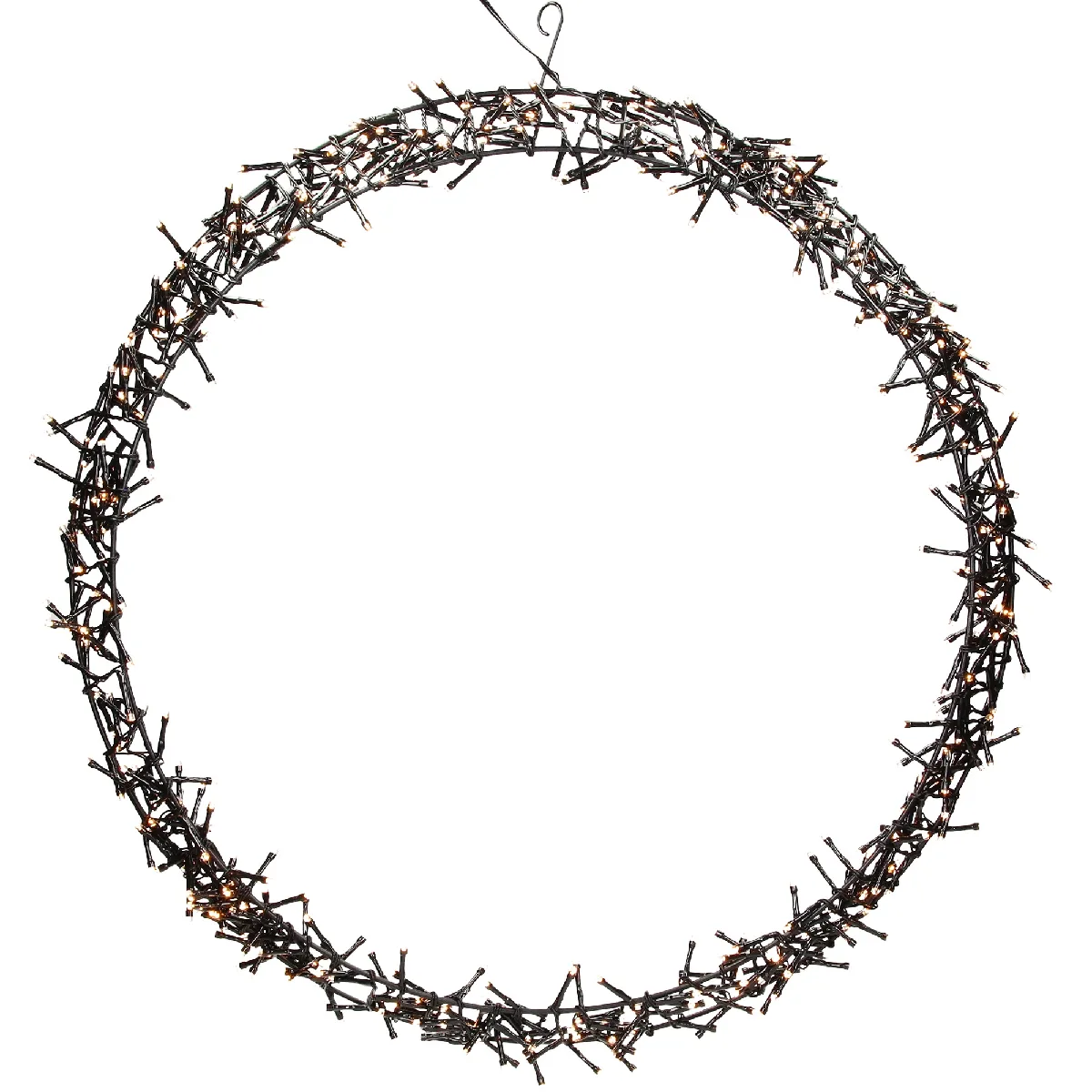 Ecd Germany Blanc Couronne De Lumière De Porte Ø58 Cm Éclairage De Noël Ip44 Chaud 500 Led