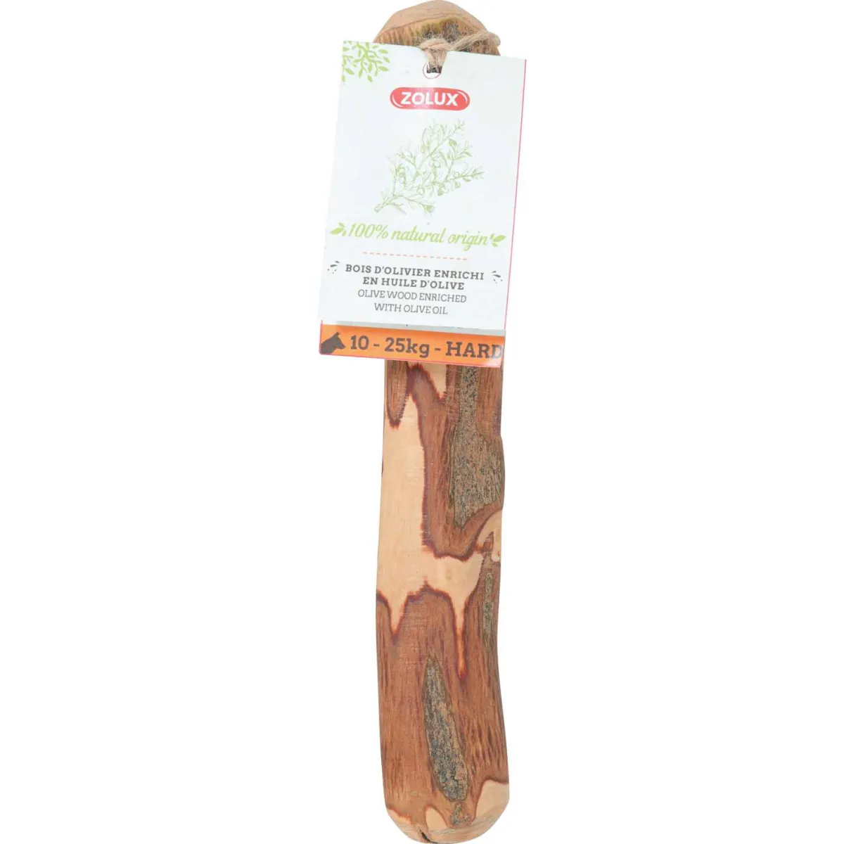 Jouet à mâcher 100% naturel Bois d'olivier Taille M.