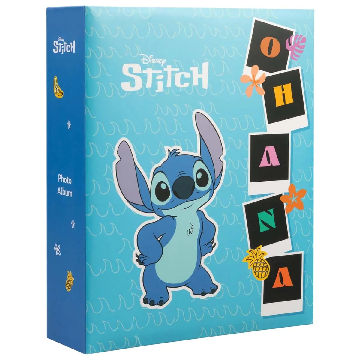 Disney Album Photo Stitch 304 Pochettes Rigide 13x20cm Bleu