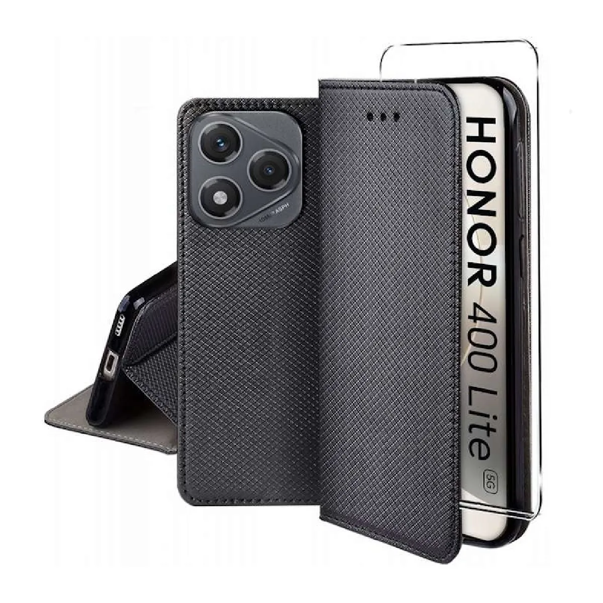 Htdmobiles Noir Étui Portefeuille Magnétique Honor 400 Lite 5G