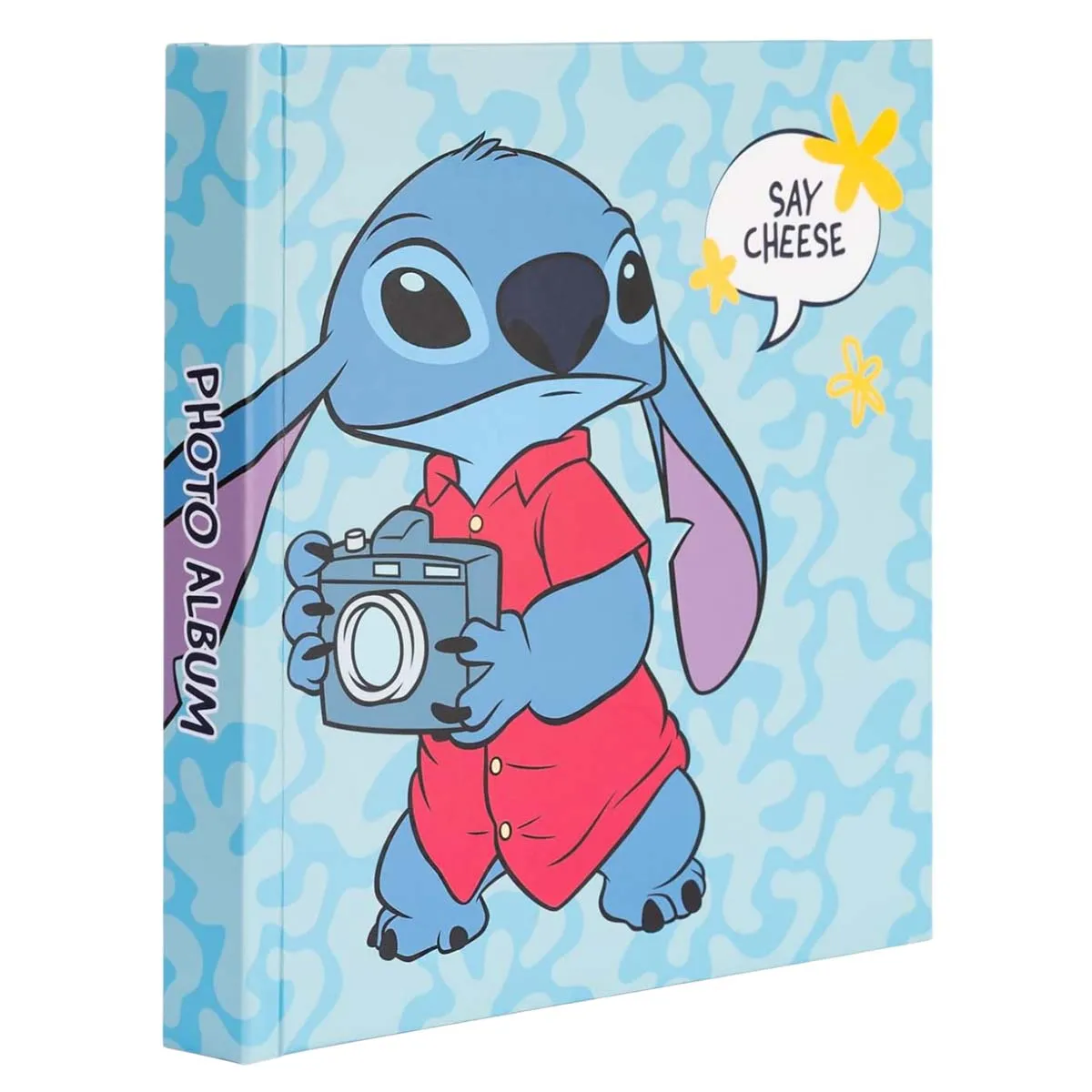 Disney Album Photo Tropical Stitch 22 Pochettes Rigide 16x16cm Bleu