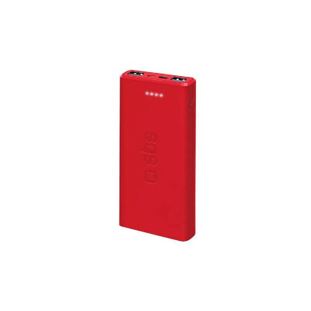 Sbs Rouge Batterie Externe À Charge Rapide - 10000 Mah