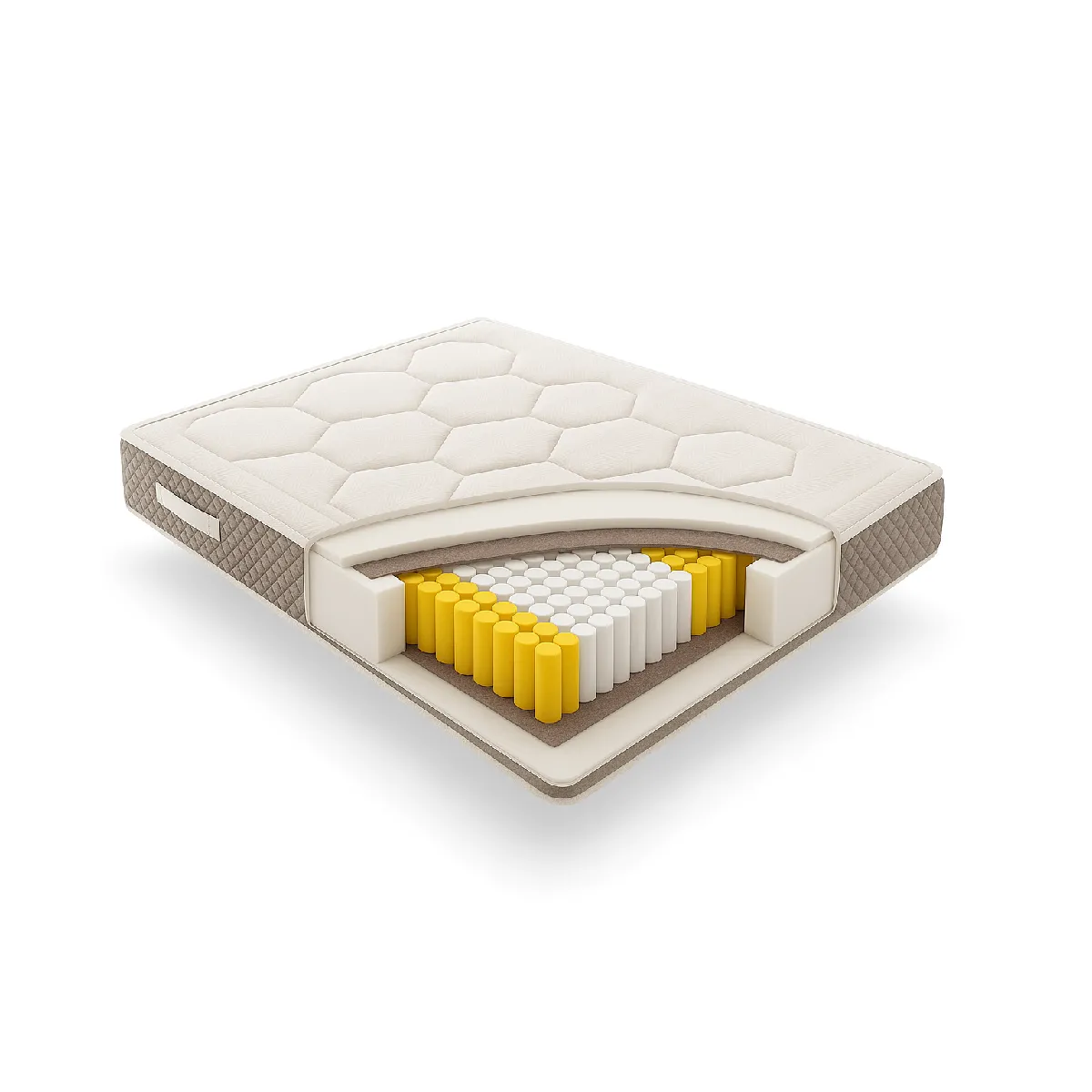 SIMPUR RELAX - Matelas 120x200 - ROYAL TOP® ViscoGraphene - Epaisseur 30 cm - Thermo-regule - Independance de couchage - 11 Zones - Mousse à mémoire de forme