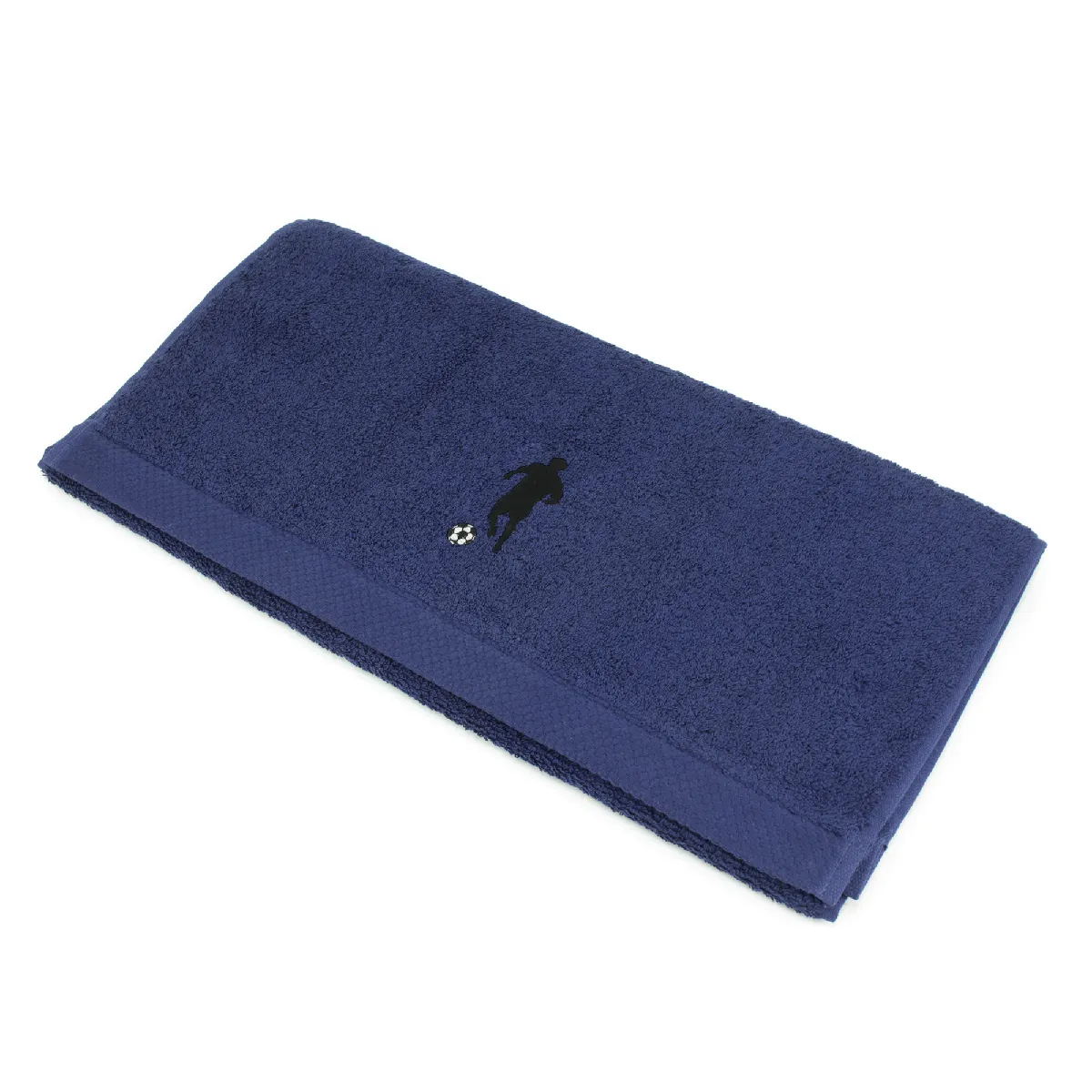 Linnea serviette de toilette coton PURE FOOTBALL - Bleu Linnea serviette de toilette coton PURE FOOTBALL - Bleu