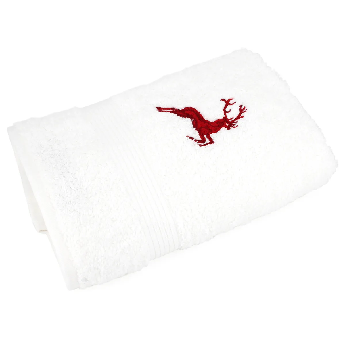 Linnea serviette de toilette brodée cerf Linnea serviette de toilette brodée cerf