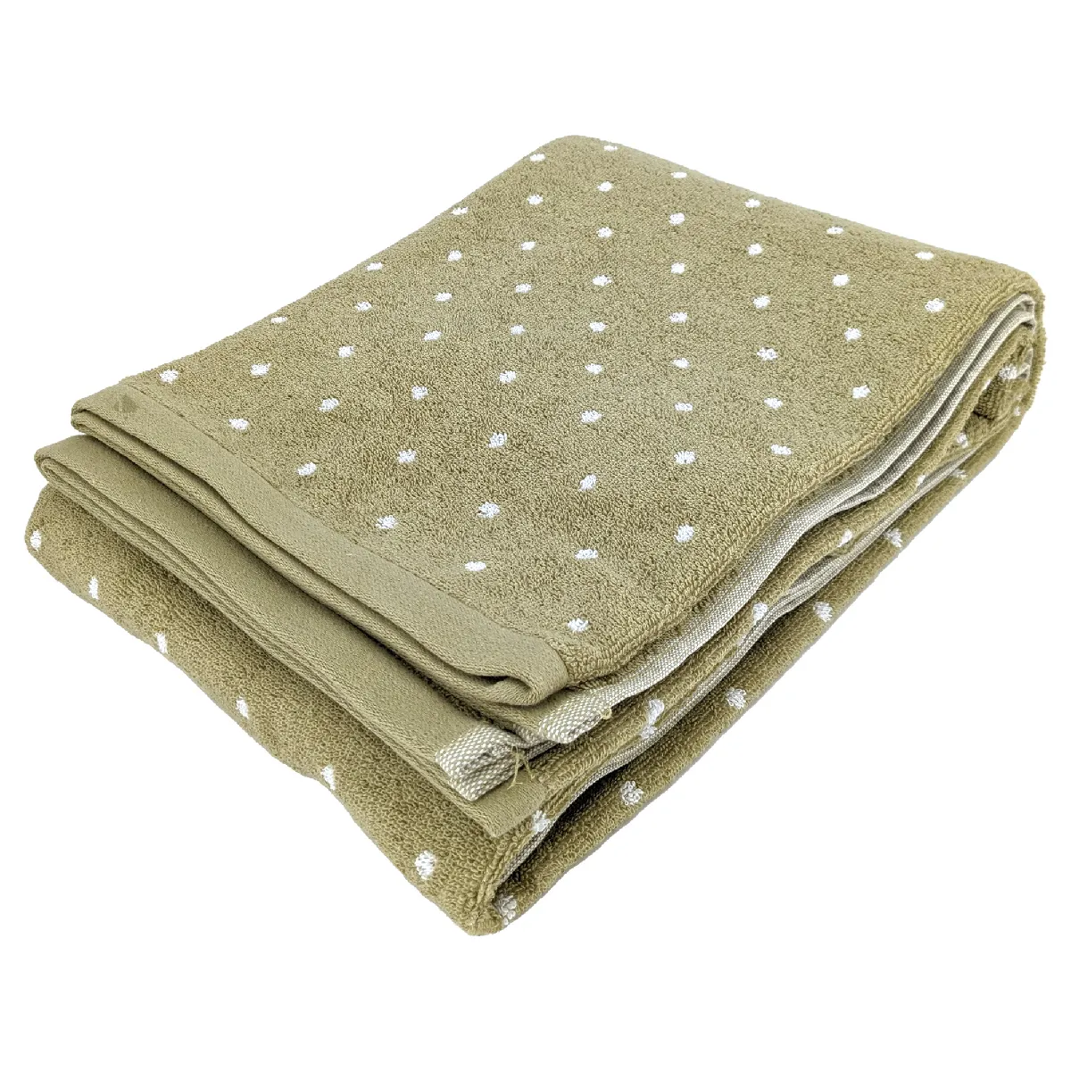 Linnea drap de bain coton Efficient Dots - vert