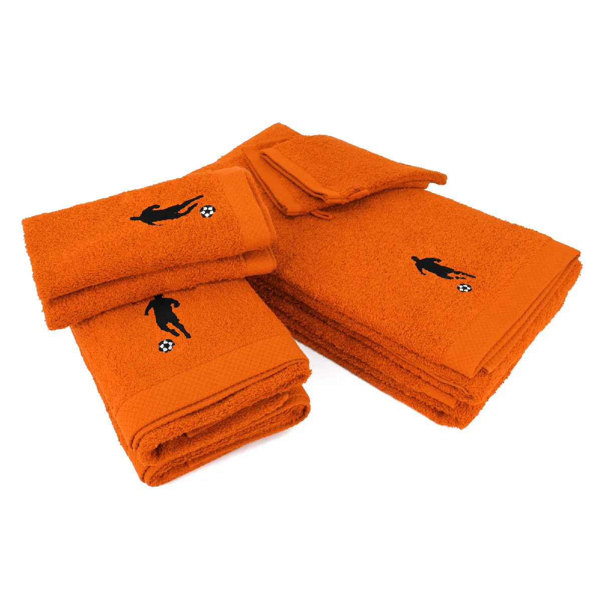 Linnea parure de bain 8 pièces - Orange