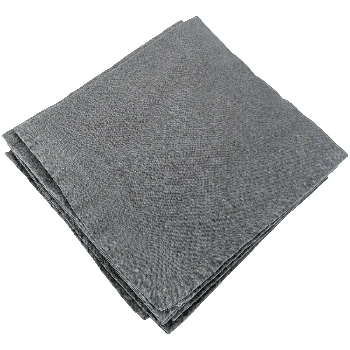 Linnea serviettes de table carrées - lot de 6 gris