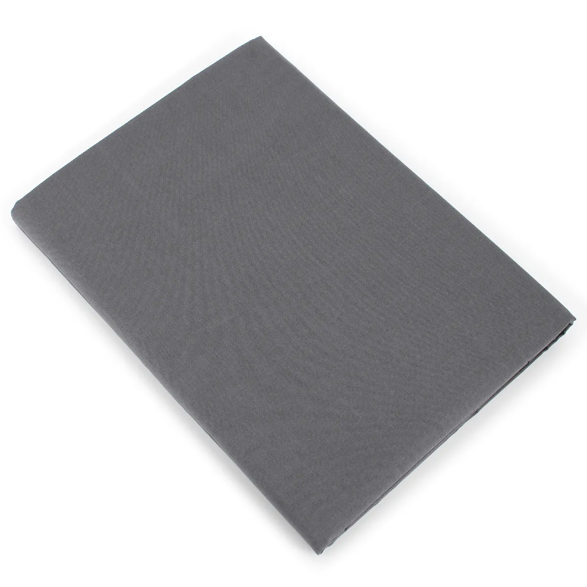 Drap plat uni 100% coton alto 240x310 cm - Gris Manhattan