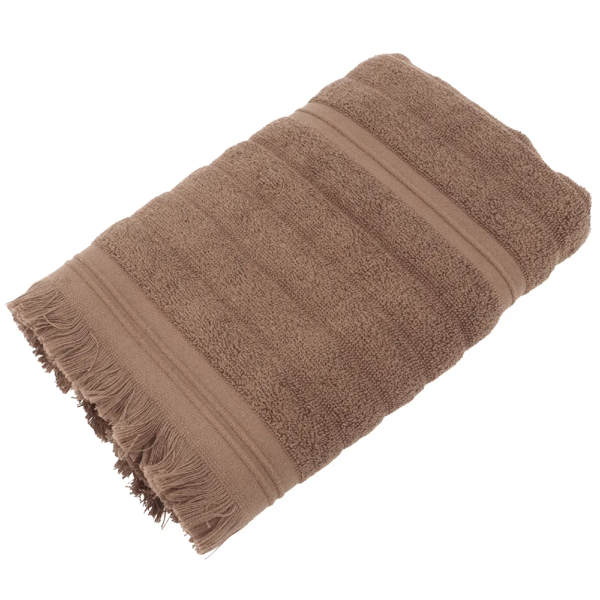 Linnea serviette de toilette Natural Stripes - marron