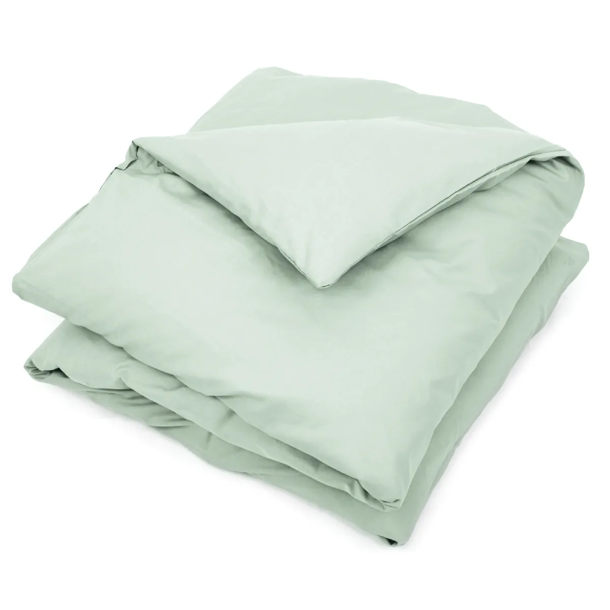 LINNEA Housse de Couette uni 300x240 cm 100% Coton Alto Vert Fleur d'amandier