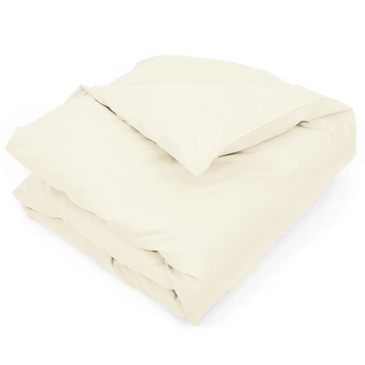 LINNEA Housse de couette uni 100% coton ALTO 280x240 cm - Ivoire Cr&egrave;me