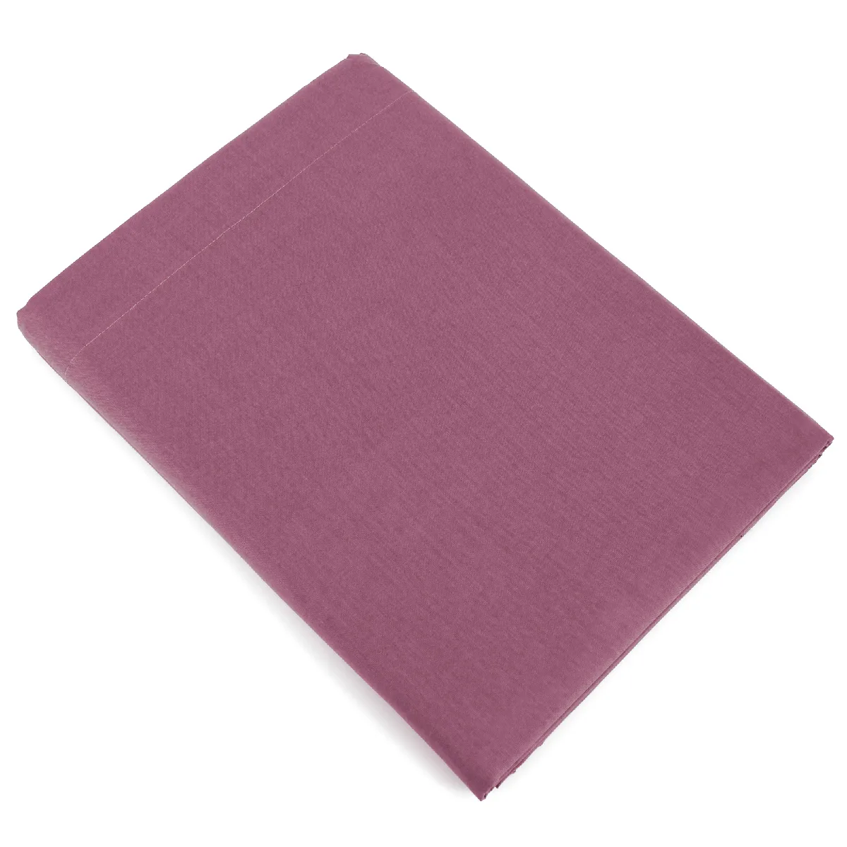 LINNEA Drap plat uni 100% coton alto 270x310 cm - Violet Raisin