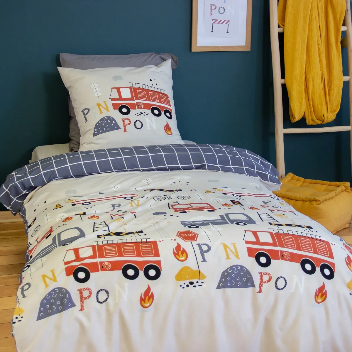 Parure De Lit Disney Minnie 1 Personne - 140x200 Cm + Taie 63x63 Cm, 100% Coton OEKO-TEX, Réversible - Fille