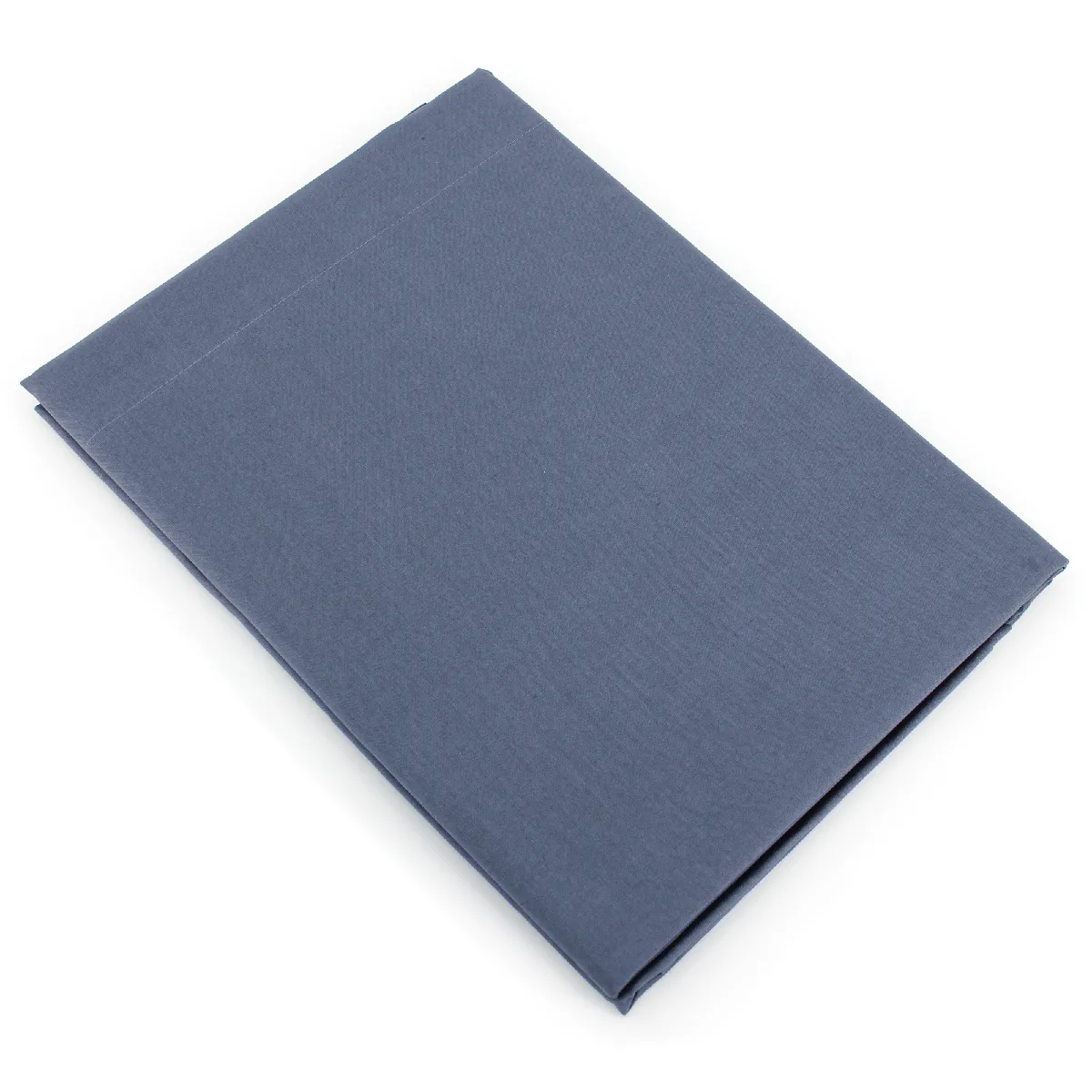 LINNEA  Drap plat uni 180x290 cm 100% coton ALTO bleu Jean