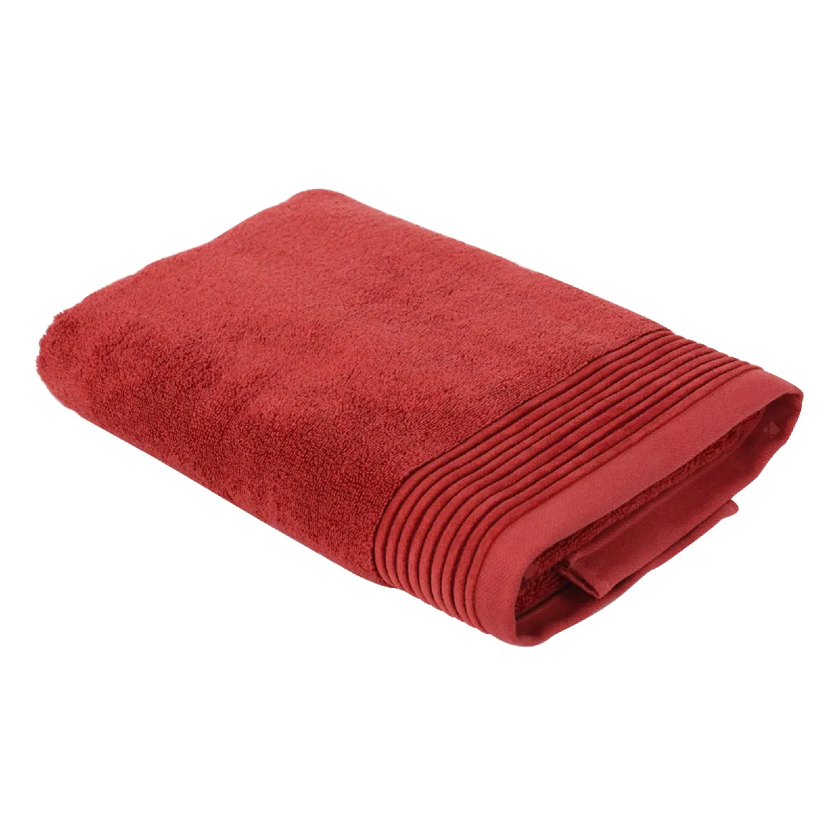 Drap De Bain 100x150 Cm Juliet Rouge Terracota 520 G/M2