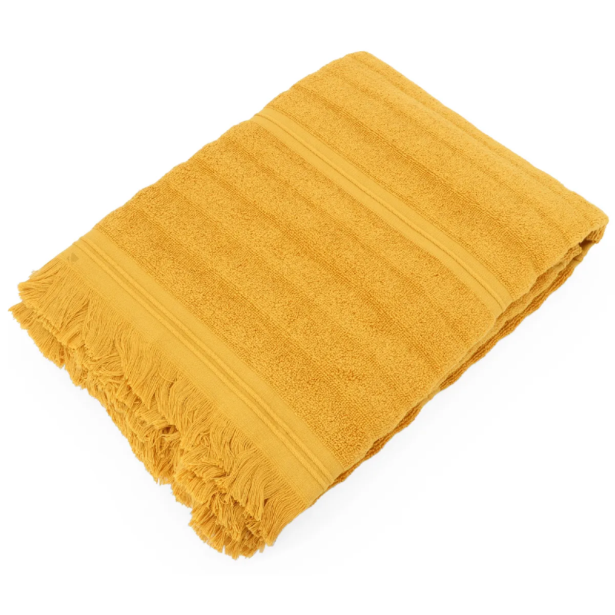 Linnea drap de bain Natural Stripes - Jaune