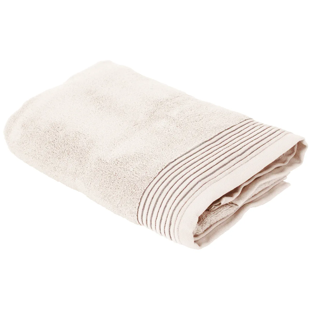 Drap de bain 100x150 cm juliet blanc cr&egrave;me 520g/m2