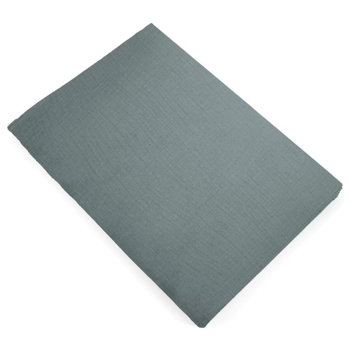 Linnea drap plat mousseline de coton Milos - Vert Linnea drap plat mousseline de coton Milos - Vert