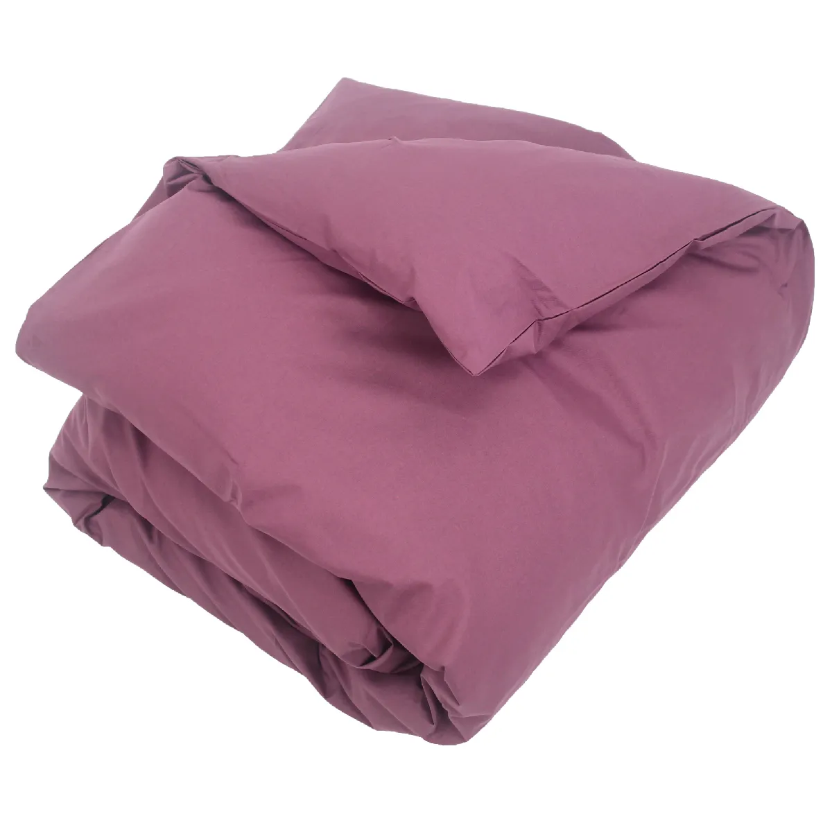 LINNEA  Housse de couette uni 280x240 cm 100% coton ALTO Raisin