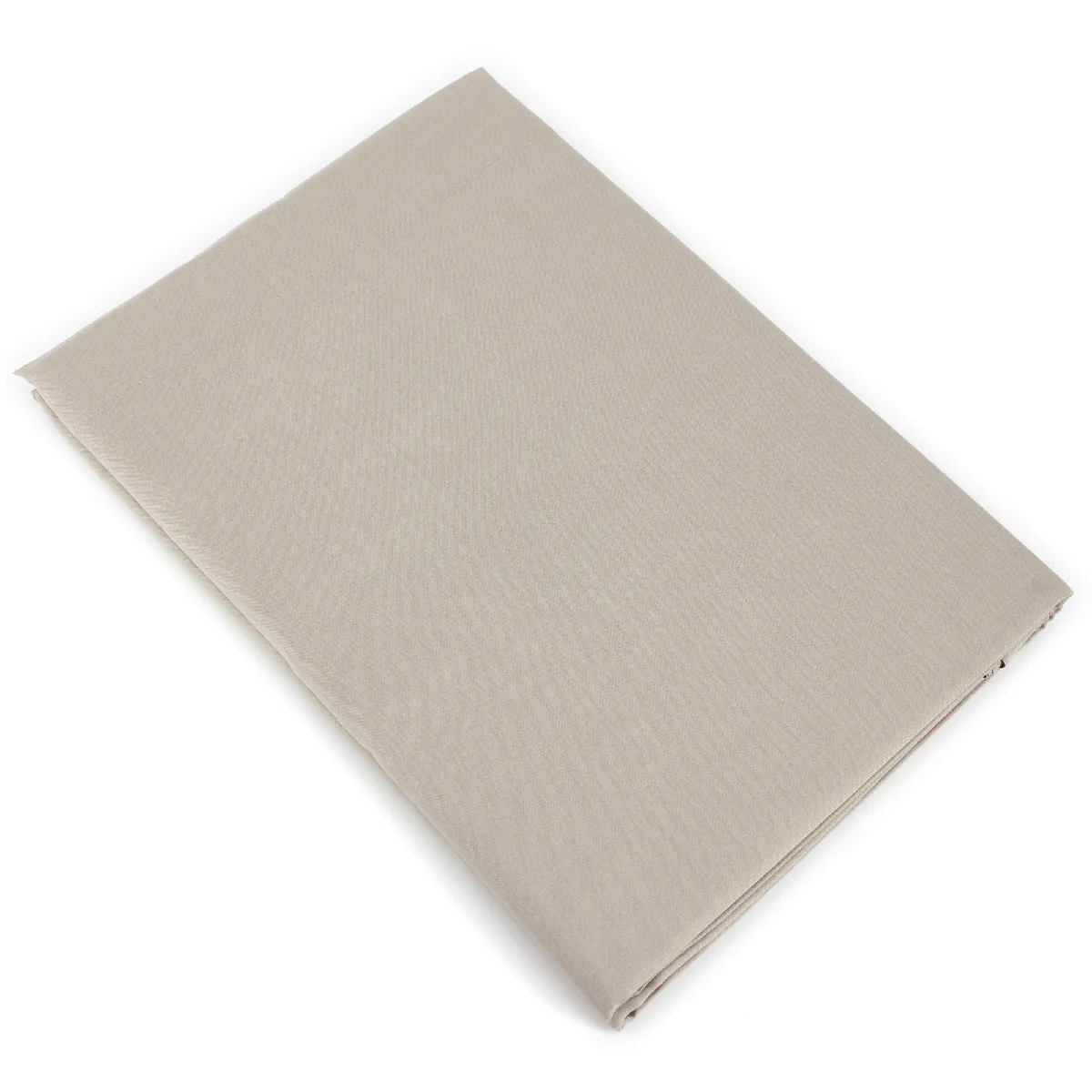 LINNEA Drap plat uni 100% coton alto 270x310 cm - Marron Chamois