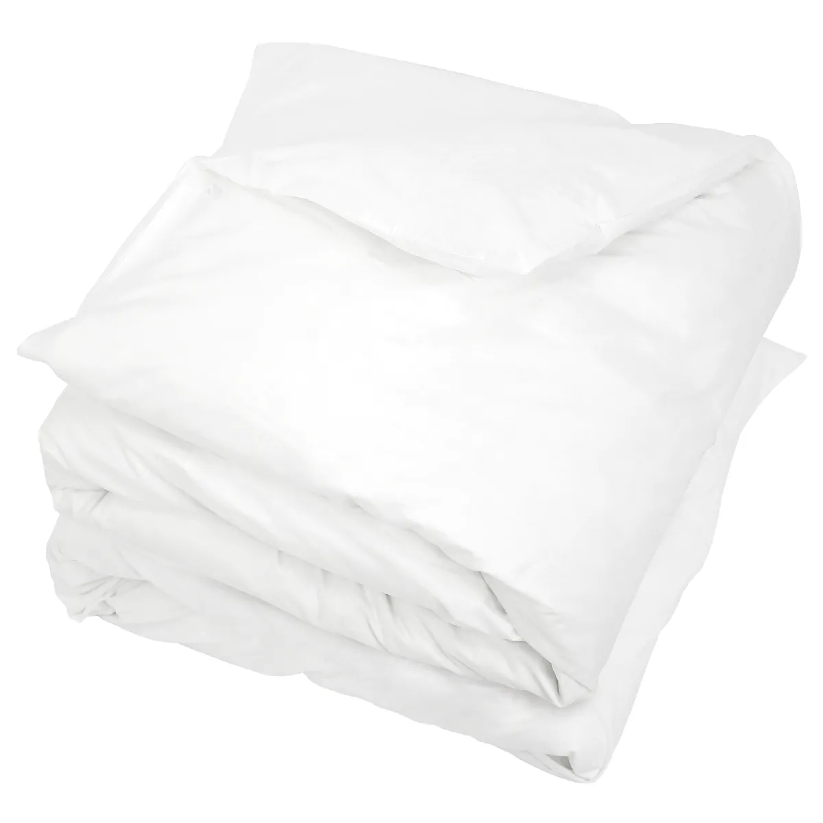 Housse de couette uni 100% coton alto 300x300 cm - Blanc