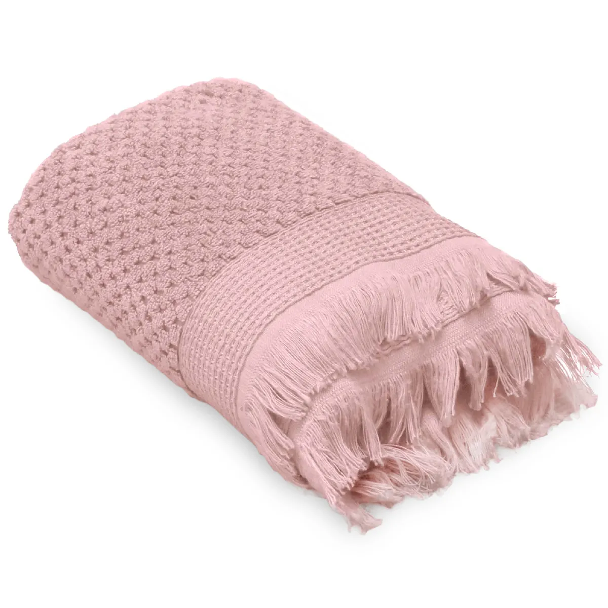Linnea drap de bain jacquard Tethys - Rose