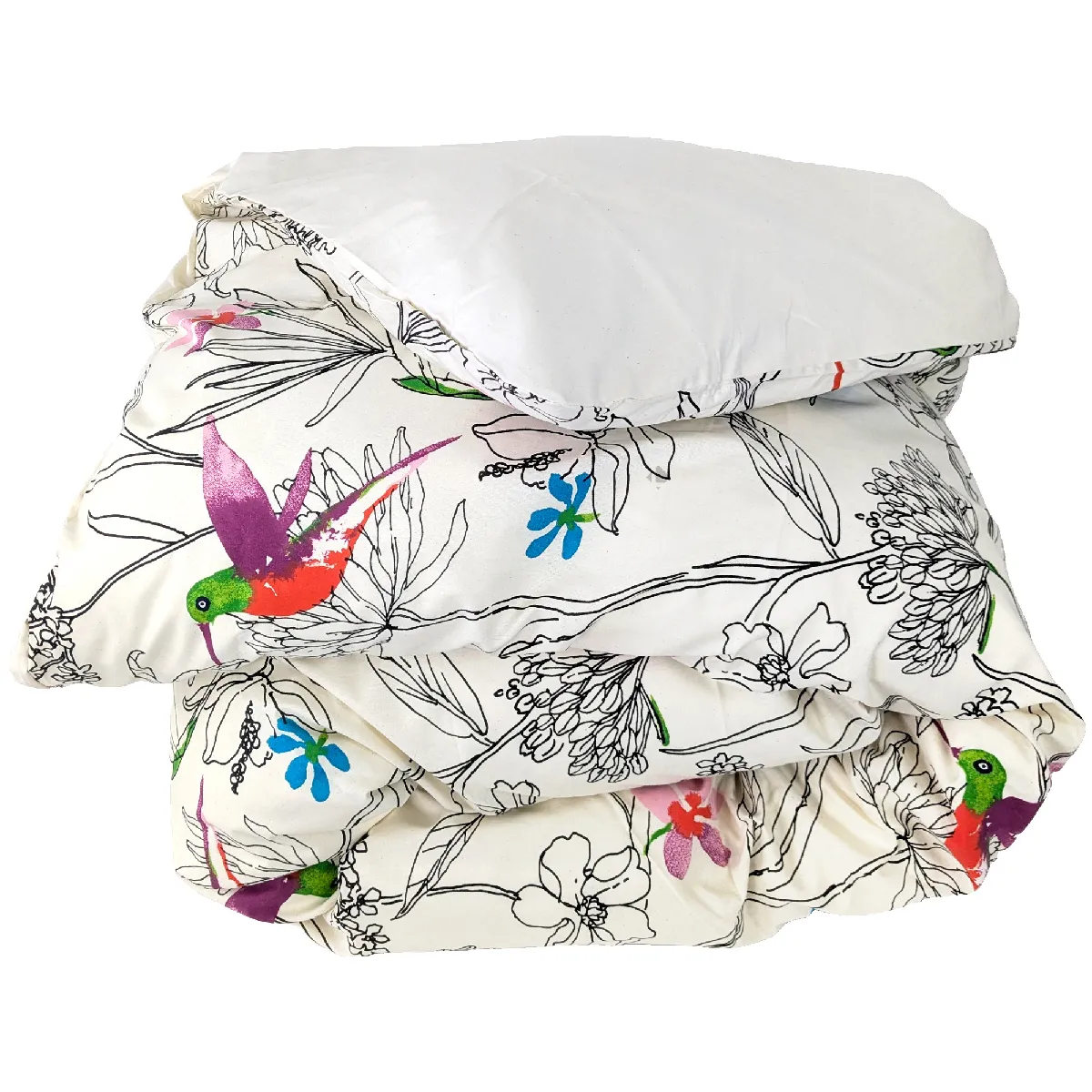 LINNEA Housse de couette 300x240 cm coton amazonia ecru 