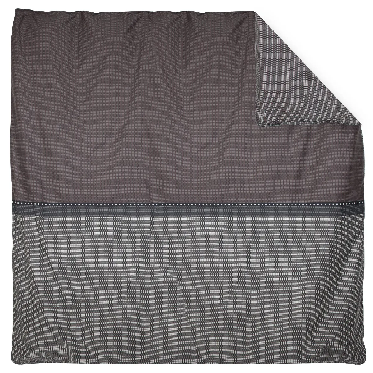 LINNEA  Housse de couette 280x240 cm satin de coton ENZO noir