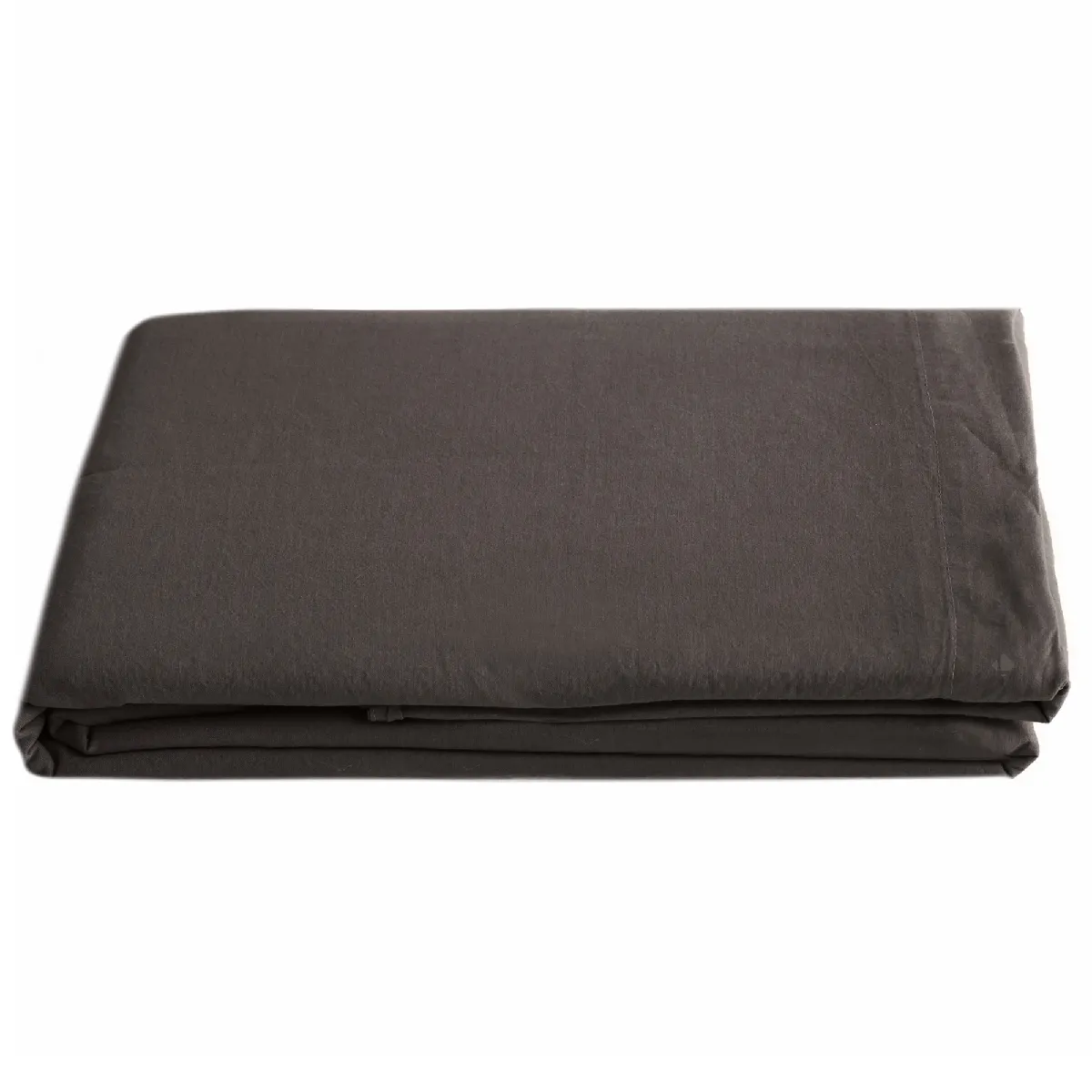 Linnea drap plat coton lavé PALACE - Marron