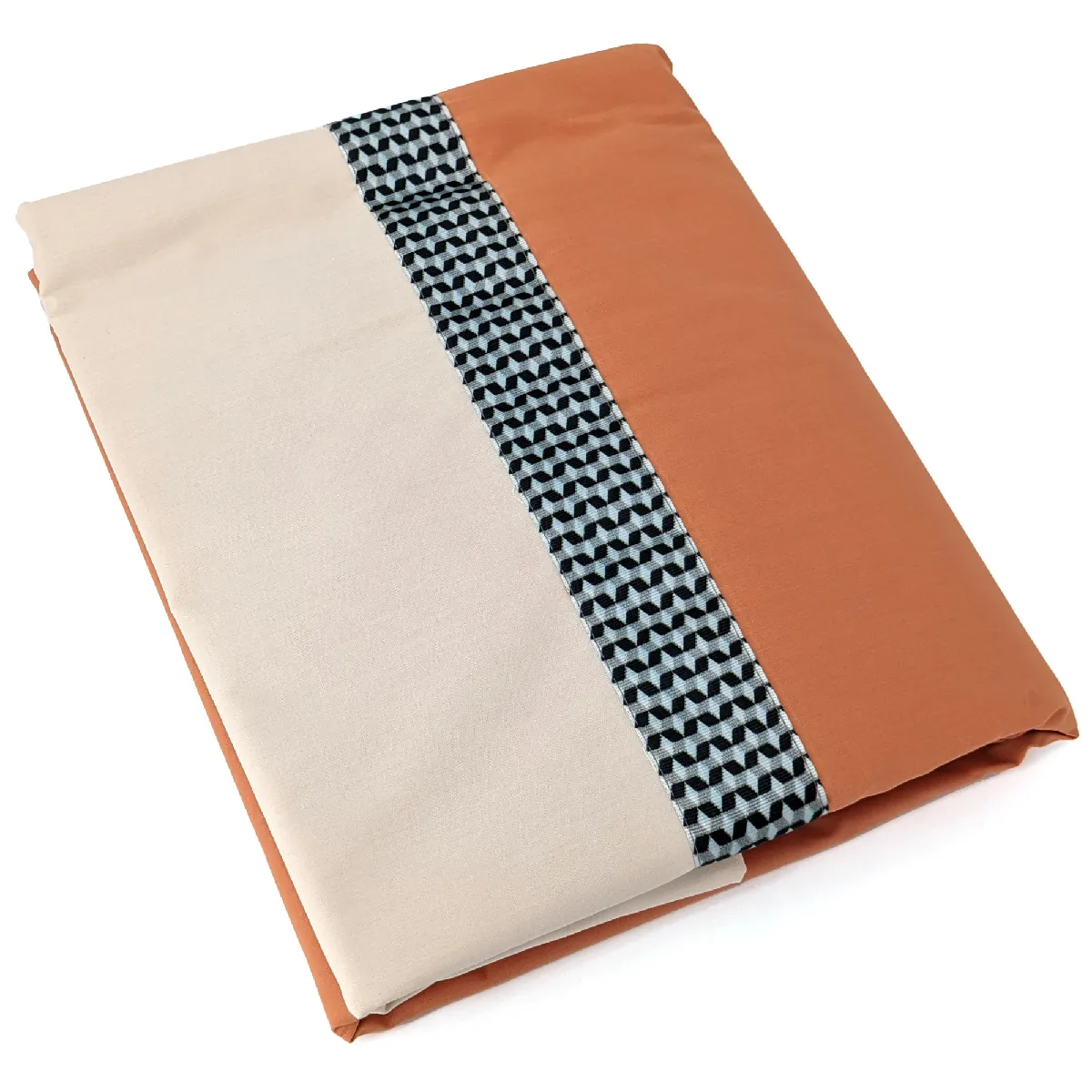 Linnea drap plat Macassar en percale de coton Linnea drap plat Macassar en percale de coton