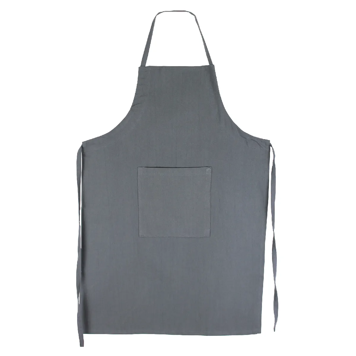LINNEA Tablier De Cuisine 60x90 Cm Toile 100% Coton Pure Kitchen Apron Gris