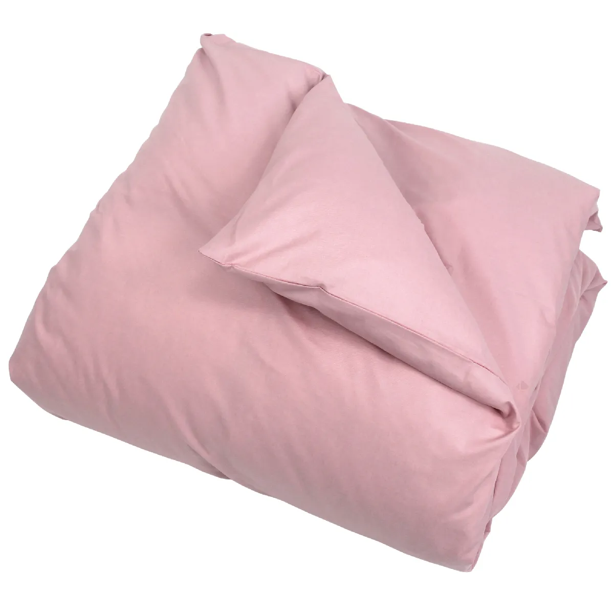 Housse de couette uni 100% coton alto 280x240 cm - Rose Macaron