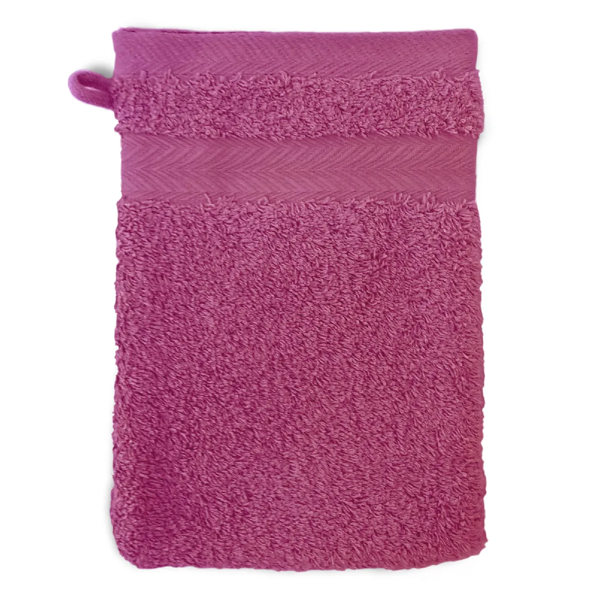 Gant de Toilette 16x21 cm Royal Cresent Rose Vin 650 g/m2