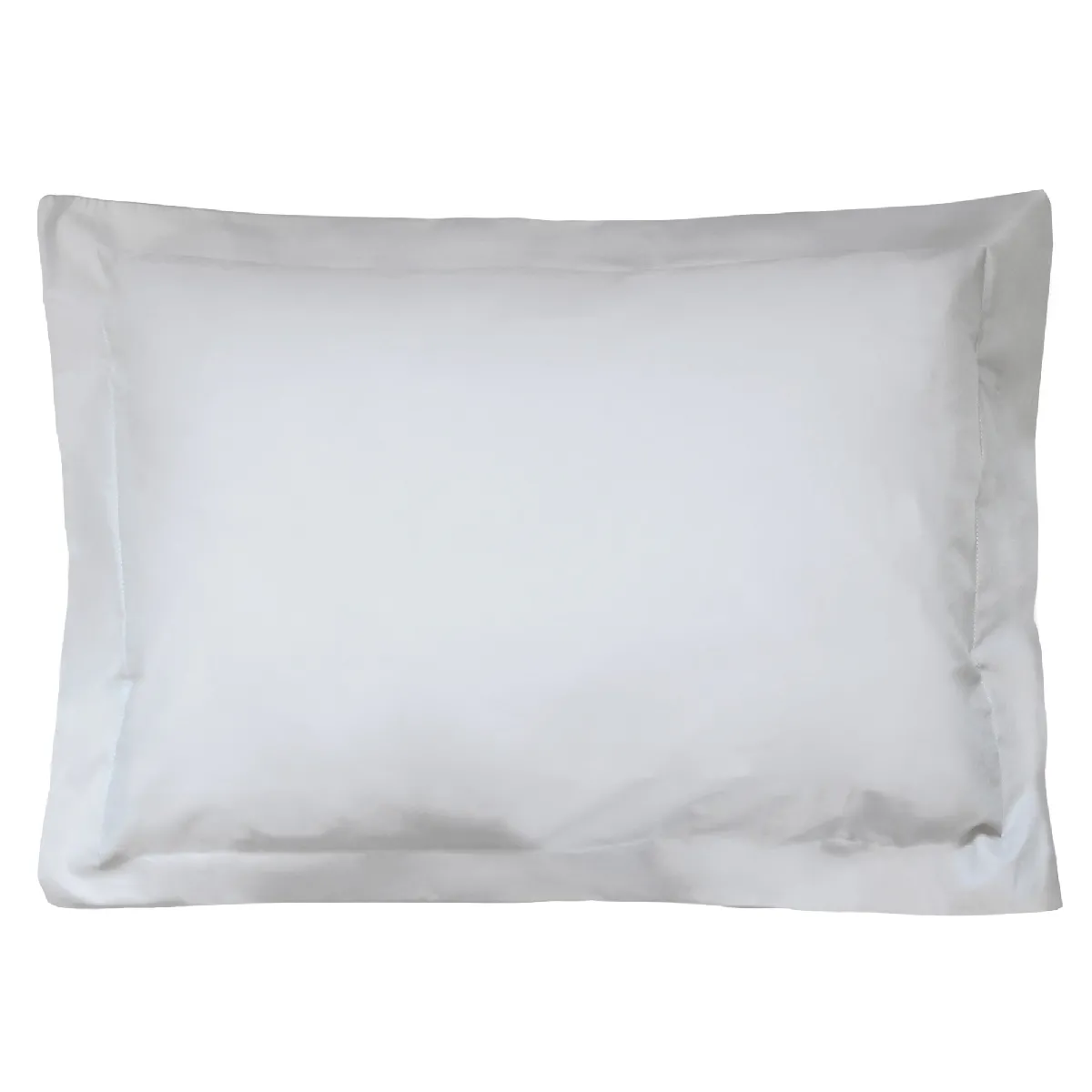 LINNEA Taie d'oreiller uni 100% coton alto 50x70 cm - Gris Calcium