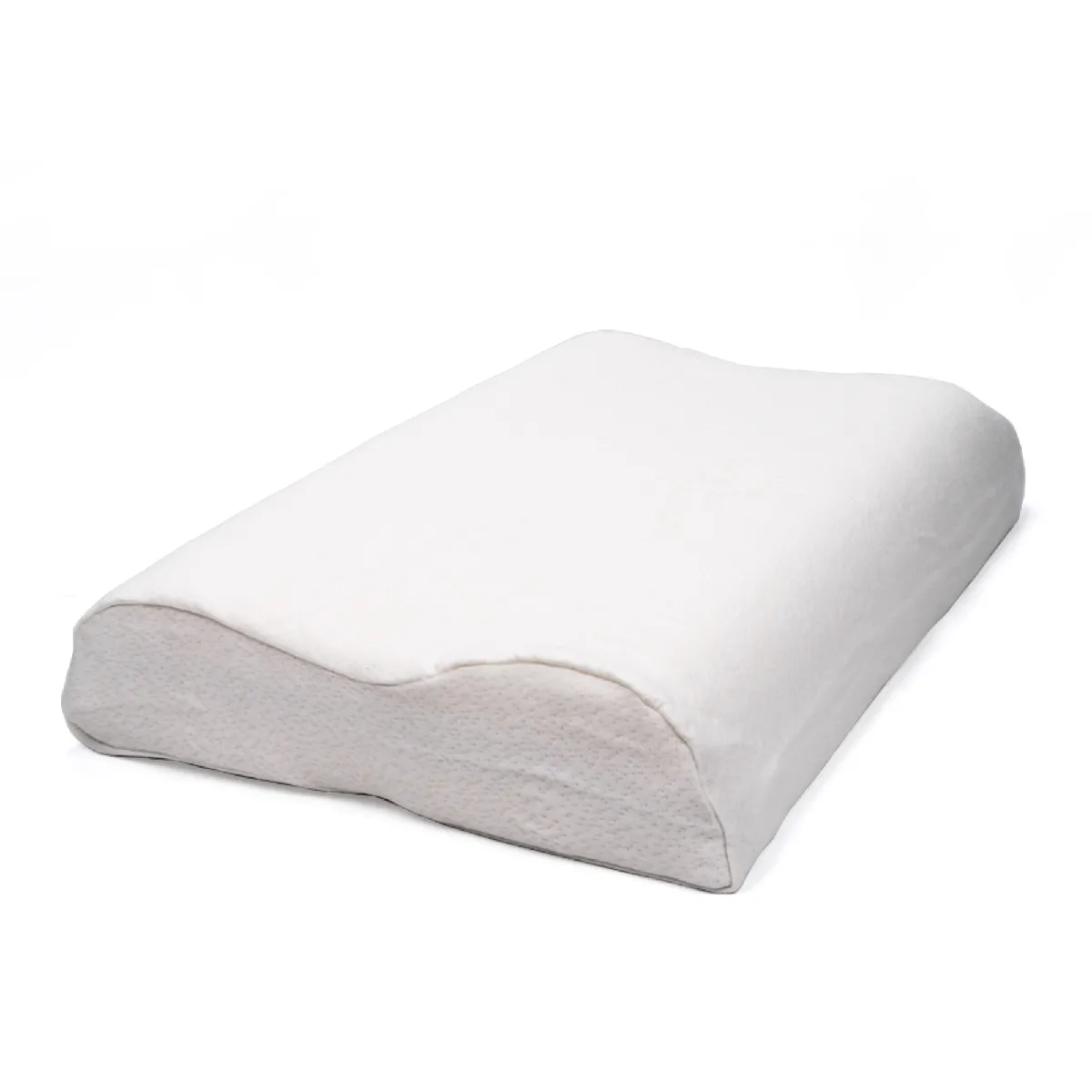 LINNEA Oreiller ergonomique 55x40 cm pilo visco-v&eacute;g&eacute;tal &agrave; m&eacute;moire de forme