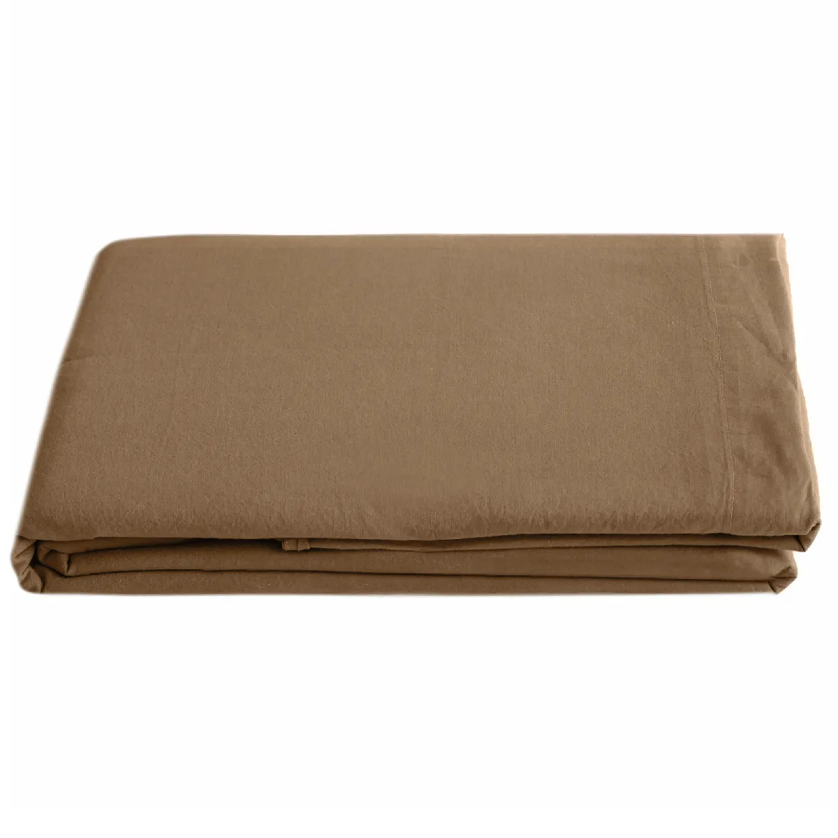 LinneA drap plat Palace en coton lavé - Marron