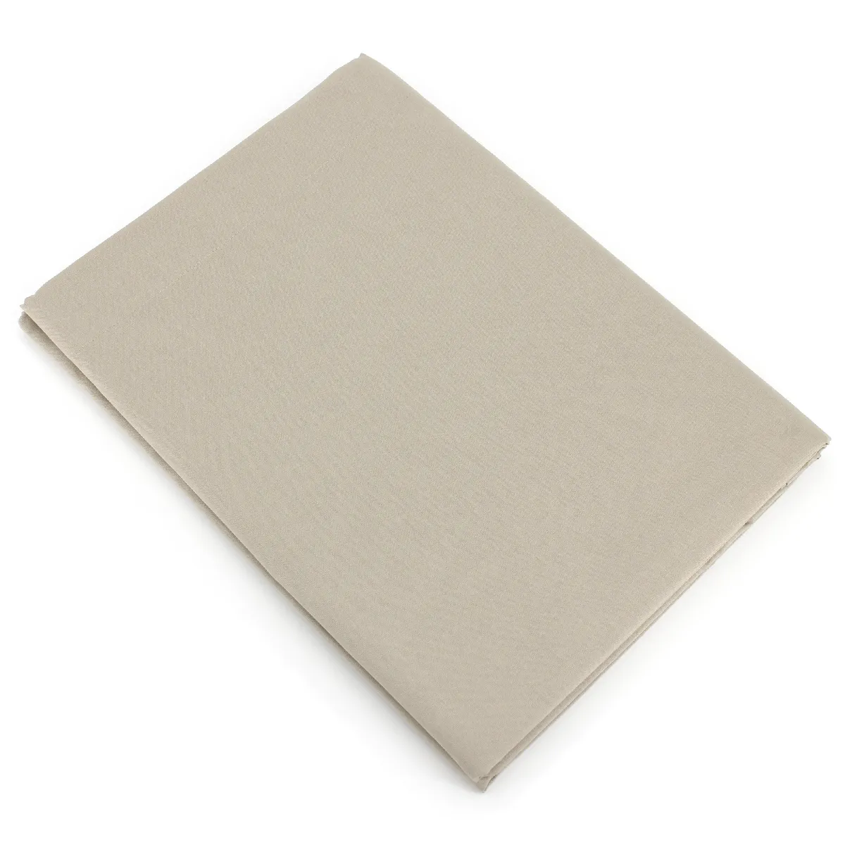 LINNEA Drap plat uni 100% coton alto 180x290 cm - Marron Chamois