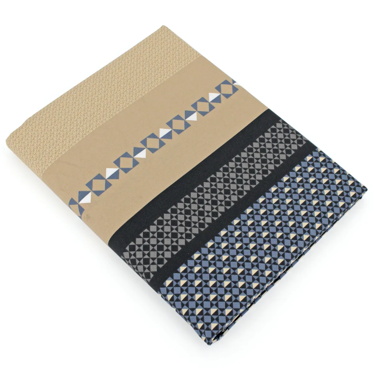 Drap plat percale de coton marlow 240x310 cm - Multicolore Acier