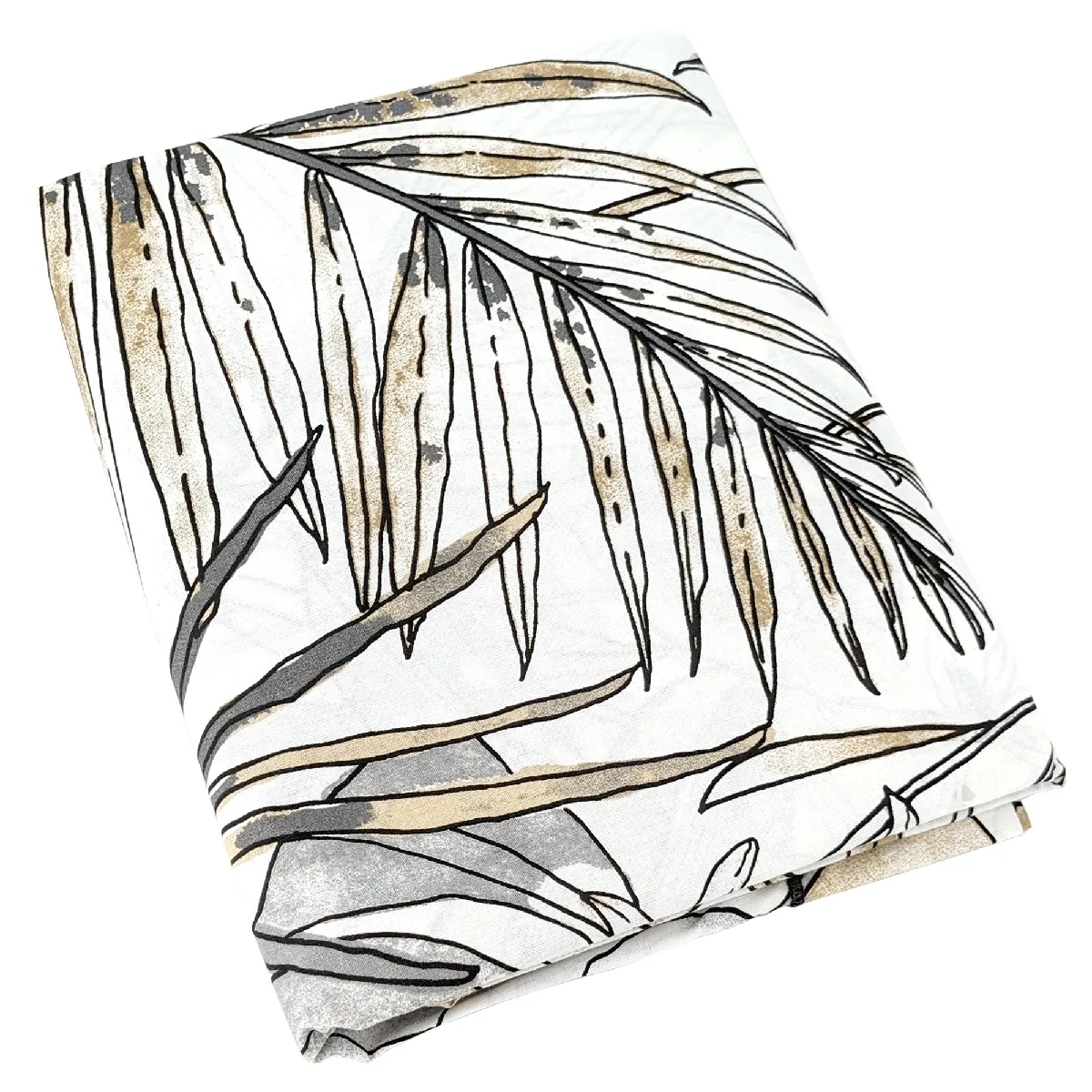 Linnea drap plat Sumatra en coton - Gris